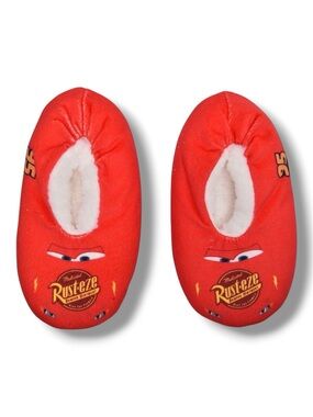 Disney Pixar Cars Lightning McQueen Toddler Snuggle Toe Slippers - NWT